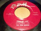 THE TEEN QUEENS EDDIE MY LOVE RARE RPM RED LABEL 453 NM