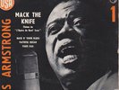 45T EP JAZZ autographe LOUIS ARMSTRONG mack the knife