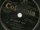 Lena Wilson & Cliff Jackson Man 'O War Col 14618 78 rpm
