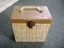 Old 45's Record Box with 29 45's Inside-BEATLES,ELVIS