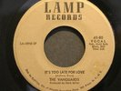 45 VANGUARDS on LAMP The Its Too Late sweet soul HEAR