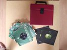BEATLES 60's RECORD CASE & 20 PARLOPHONE / APPLE 45's