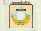 Dolly Parton 45 MONUMENT 922 Don't Drop Out  M-
