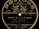 Chopin Piano Concerto   Alexander Brailowsky 4 x 78 rpm