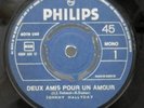 JOHNNY HALLYDAY-DEUX AMIS POUR  AMOUR-GREEK 7'-500 CPS