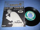 45T JUKE BOX JOHNNY HALLYDAY ENCART ORIGINAL