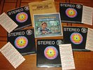 Very Rare-Set of 5 Johnny Cash Jukebox 45s&Title Strips