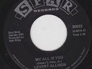 DEEP SOUL 45 RPM - LEVERT ALLISON on SPAR RECORDS