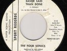 NORTHERN SOUL/FOUR SONICS/EASIER SAID THAN DONE
