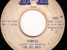 ALABAMA GARAGE 45 DEL-RAYS DIMPLES/FORTUNE TELLER R&H