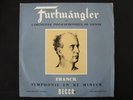 rare FURTWANGLER / FRANCK symphonie / DECCA LXT 2905