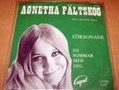 ABBA Agnetha Fältskog RARE 45 rpm Cupol  + PS 1968