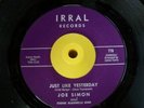 Northern Soul 45 JOE SIMON Just Like Yesterday on Irral