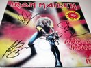 IRON MAIDEN Japan VINYL Dave Murray Steve Harris SIGNED