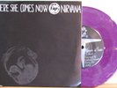 Nirvana Melvins Here She Comes Now Split 7in Purple