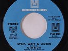 CIRCUS: Stop Wait & Listen / Mono 45 (dj) rare Rock & Pop