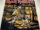 IRON MAIDEN Piece of Mind, VINYL Bruce Dickinson SIGNED