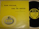 HANK WILLIAMS LUKE THE DRIFTER RARE UK MGM 10-INCH LP