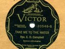 Victor 20546  Rev. E.D. Campbell MEMPHIS 1927 in E