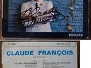 Disque 45 t Claude François dédicacé