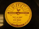 Elvis Presley That's All Right / Blue Moon 78 SUN 209