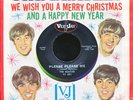 Beatles Please Please Me Xmas Sleeve US 45 Oval VJ Logo