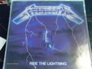 METALLICA Ride Lightning LP WHITE LABEL Goldstamp Promo