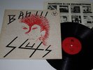 SLUTS - BÄH LP - GERMAN PUNK LP ONKELZ AGGRESSIVE ROCK