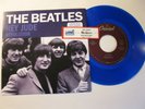Beatles Blue vinyl 45 Hey Jude Revolution w/custom slv.