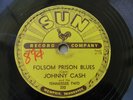 78 Sun Record 232, Folsom Prison Blues, Johnny Cash