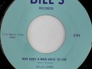 rare Soul 45 WILLIE JAMES on BILL'S Listen