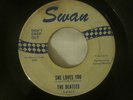 THE BEATLES 45-She Loves You SWAN orig BLUE PRINT rare