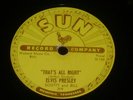ELVIS PRESLEY THAT'S ALL RIGHT 78 SUN 209 ROCKABILLY