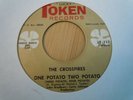 CROSSFIRES ONE POTATO 45 GARAGE ORIGINAL TOKEN SURF TUR