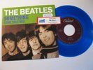 Beatles Blue vinyl 45 Something w custom slv