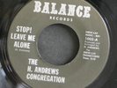 45 H. ANDREWS CONGREGATION on BALANCE Chitlin Circuit f