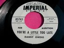 DANNY OWENS - You're a Little Too Late - Early 60's Pro