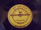 JOHNNY CASH I Walk the Line on SUN 78rpm
