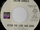 rare Soul Funk 45 CALVIN ARNOLD after the love has gone