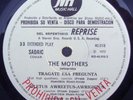 Frank Zappa / The Mothers - Jethro Tull 4 track EP prom