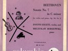 SZIGETI BEETHOVEN VIOLIN SONATA #7 ML 2097 10