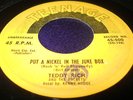 Rare Early Rocker 45 Teddy Rich on Teenage Put A Nickel