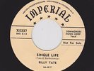 '54 New Orleans R&B Pounder BILLY TATE Single Life IMPE