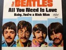THE BEATLES All You Need Is Love ORIG 45 & NR MINT PICTURE SLEEVE / CAPITOL 5964