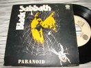 BLACK SABBATH Paranoid + 2 PORTUGAL EP 45 PS 1970 UNIQUE Portuguese