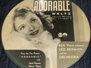 LEO REISMAN ADORABLE JANET GAYNOR RCA VICTOR PICTURE DISC 78 RPM 17-4000