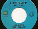 CAPPY & STONEWALL Bad News Love Capp rare Sacramento modern soul 45 hear it
