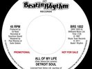 DETROIT SOUL- ALL OF MY LIFE -  BEATIN RHYTHM LABEL UK DEMO.