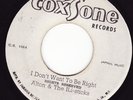 ALTON & THE ILI-STICKS i don't want to be right COXSONE 7