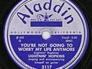 Lightnin' Hopkins, 78 rpm, Aladdin 3117   Ex/Ex-  1947/48 Blues
